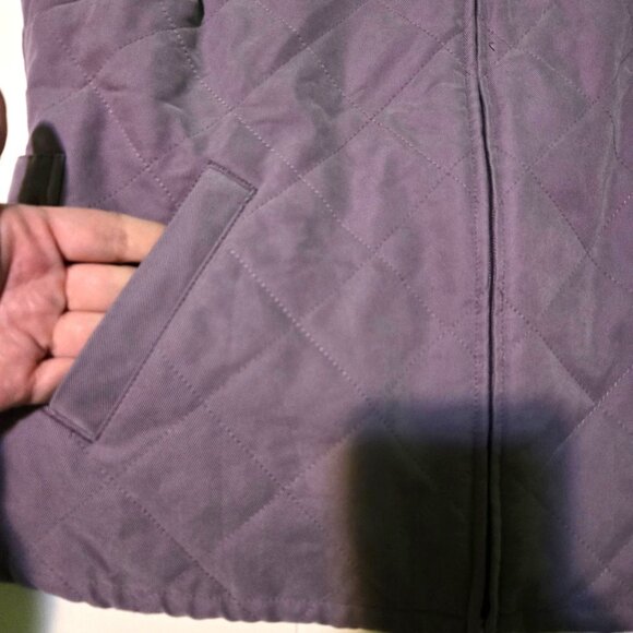 Orvis vest womens Small Purple quilted full-zip Outdoors - Picture 9 of 9